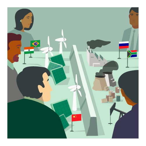 De energiebronnen van de BRICS lopen uitee